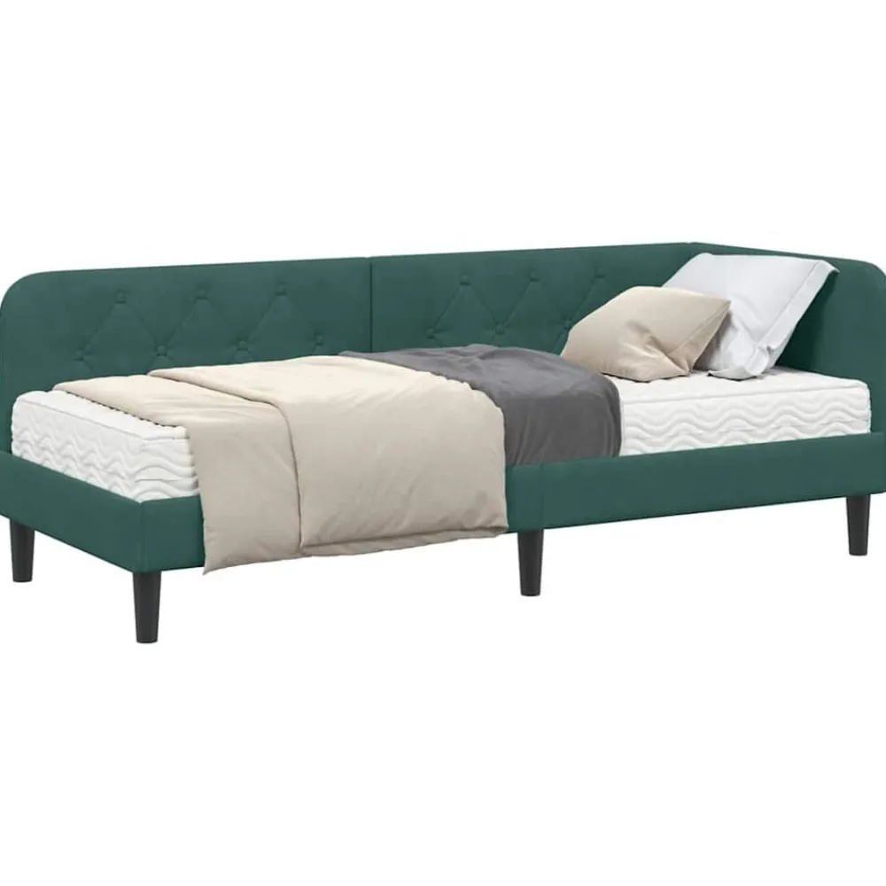 Hoekbedframe 80 x 200 cm Fluweel>vidaXL Best
