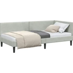 Hoekbedframe met hoofdeinde 80 cm x 200 cm Fluweel>vidaXL Sale