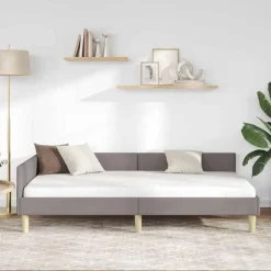 Hoekbedframe 80 x 200 cm Stof><noscript><img width=