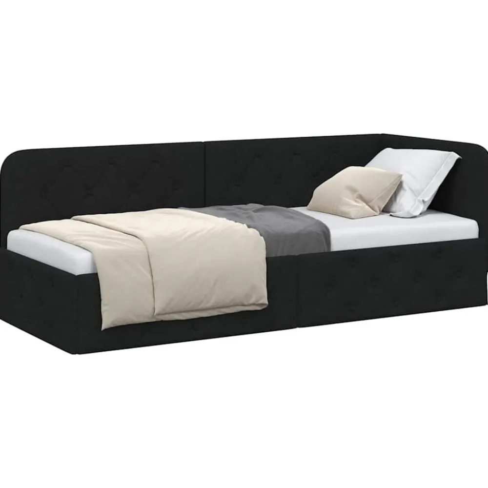Hoekbedframe 80 x 200 cm Stof>vidaXL Sale
