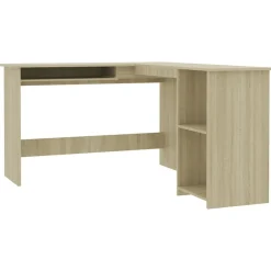 Hoekbureau L-vormig 120x140x75cm bewerkt hout kleur>vidaXL Discount