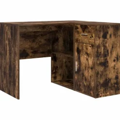 Kantoormeubelen*vidaXL Hoekbureau met lade 102 x 88 x 75 cm Gerookt eiken