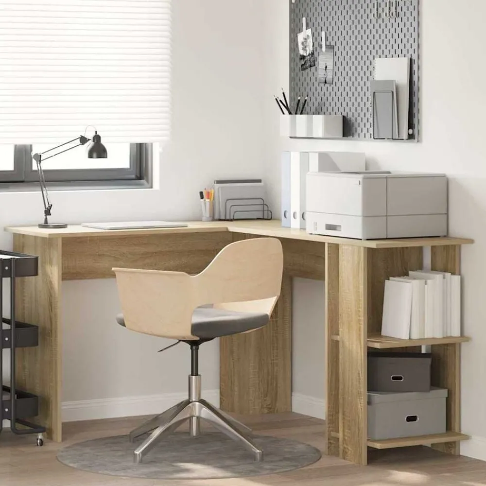 Hoekbureau 140 x 113,5 x 75 cm Bewerkt hout>vidaXL