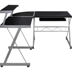 Hoekbureau 132x112x99 cm bewerkt hout><noscript><img width=