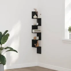 Hoekplank met plank 20 x 20 x 127,5 cm Bewerkt hout>vidaXL Clearance