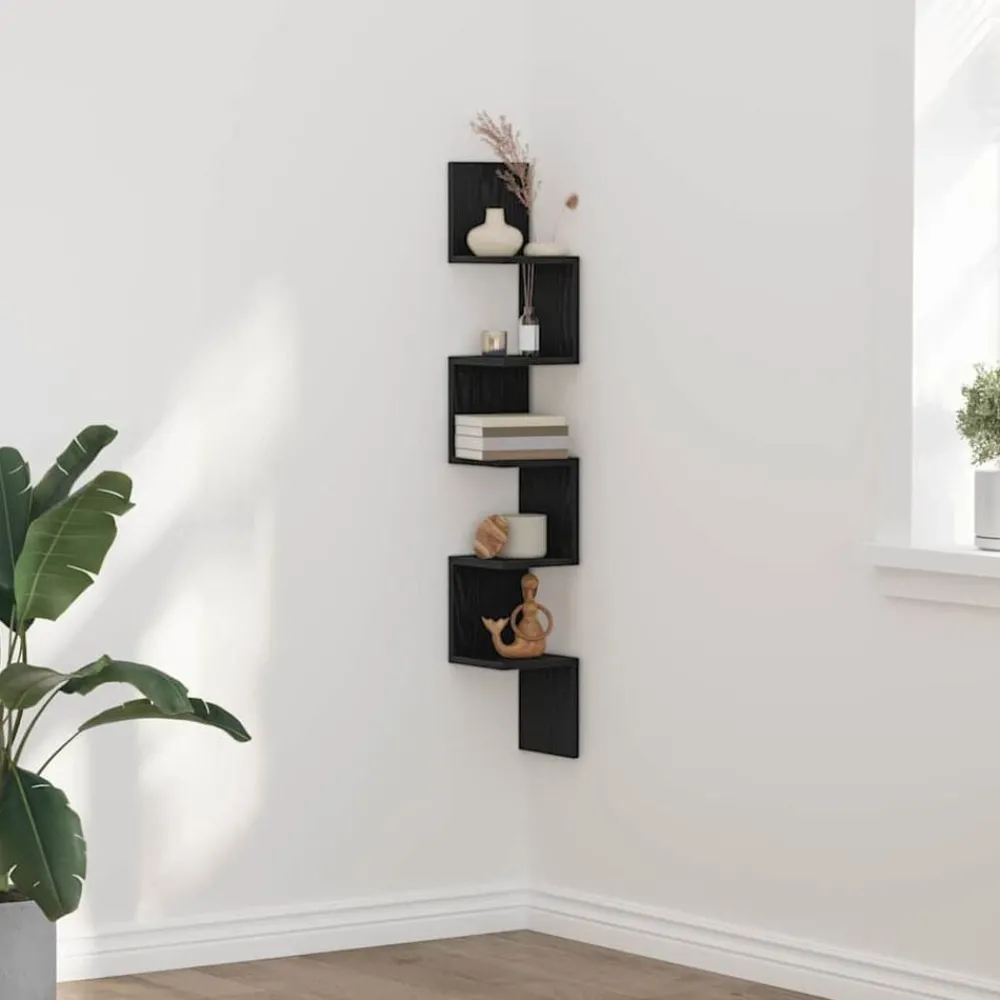 Hoekplank met plank 20 x 20 x 127,5 cm Bewerkt hout>vidaXL Clearance