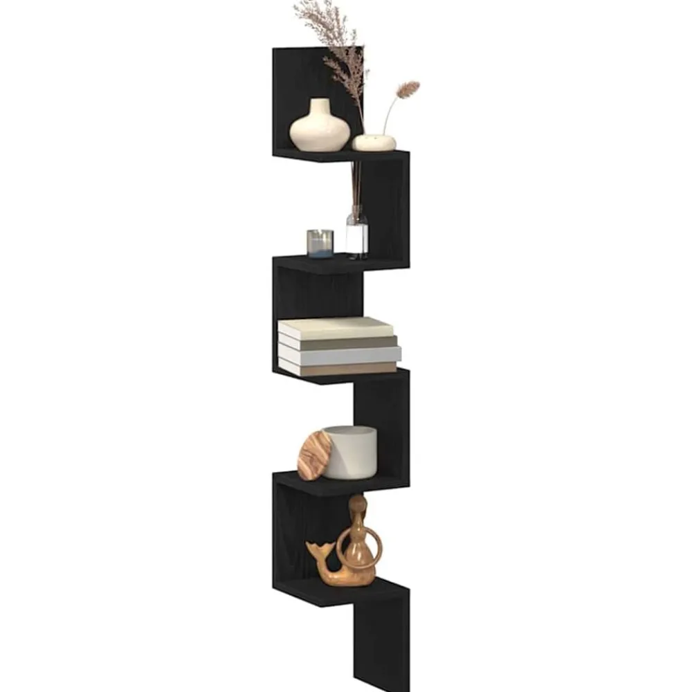 Hoekplank met plank 20 x 20 x 127,5 cm Bewerkt hout>vidaXL Clearance