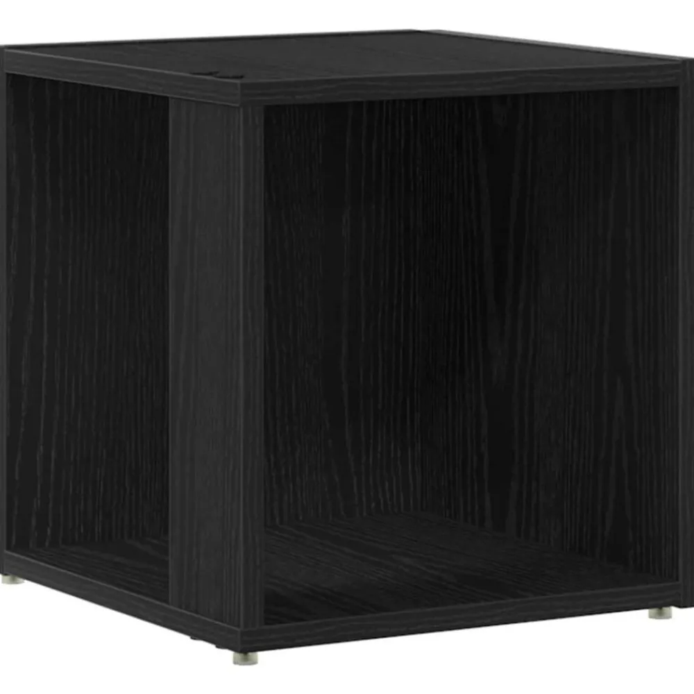Kasten & Opbergmeubelen*vidaXL Hoekplanken 33 x 33 x 34,5 cm Bewerkt hout Zwart eiken
