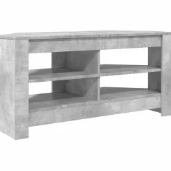 Tv-Meubels*vidaXL HoekTVKast Beton Grijs 102 x 40,5 x 45 cm Bewerkt hout Betongrijs