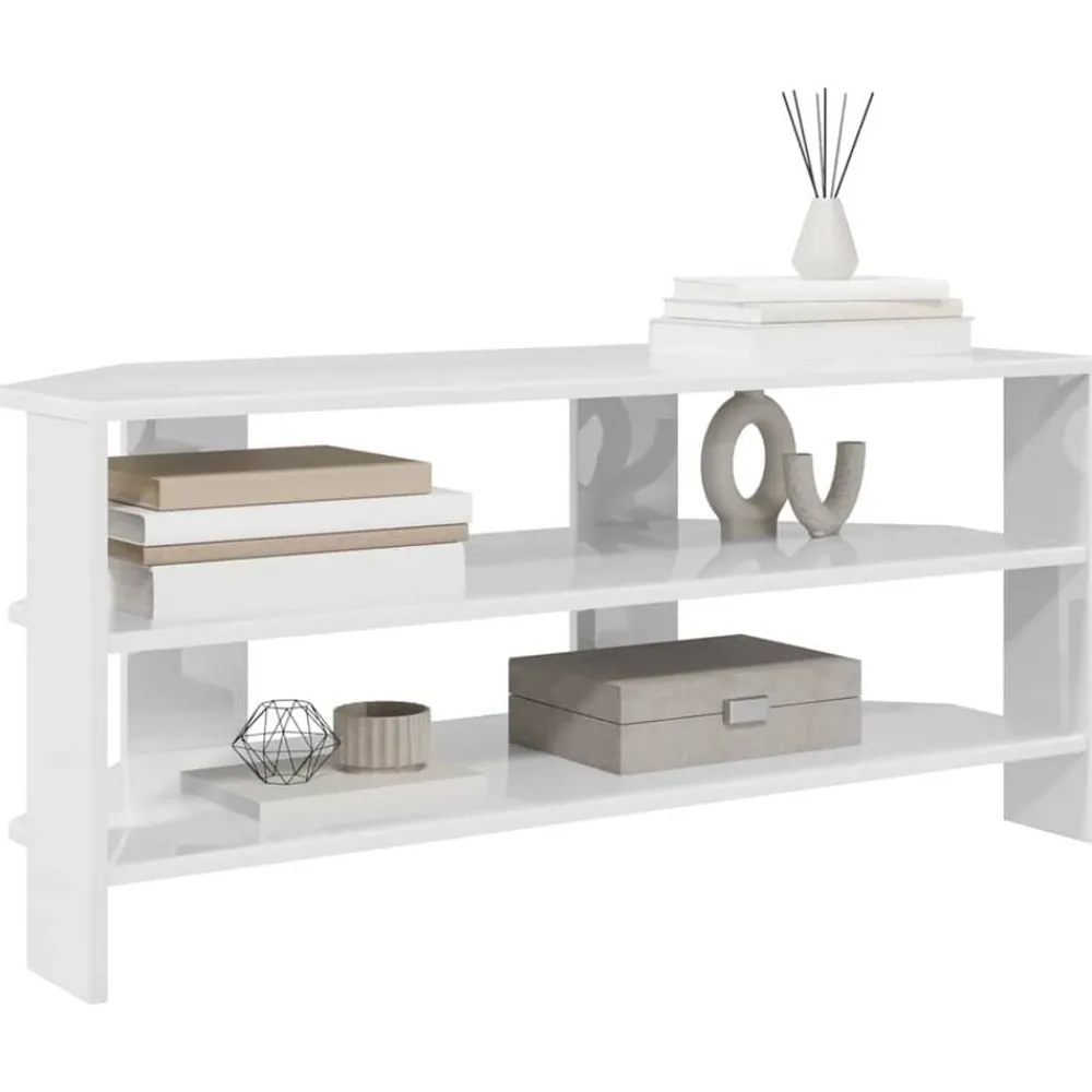 HoekTVKast 102x40,5x45cm Bewerkt hout>vidaXL Discount