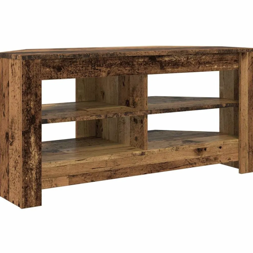 HoekTVKast 102 x 40,5 x 45 cm Bewerkt hout>vidaXL Outlet