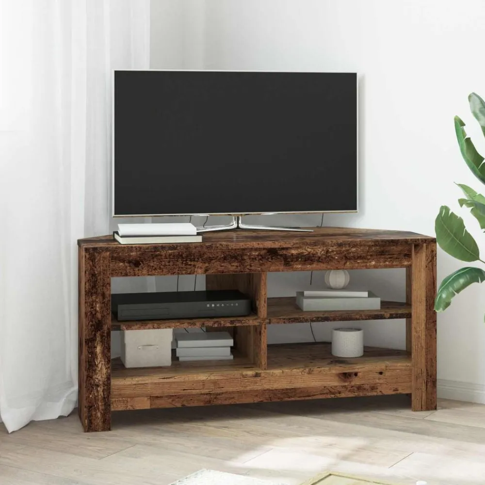 HoekTVKast 102 x 40,5 x 45 cm Bewerkt hout>vidaXL Outlet