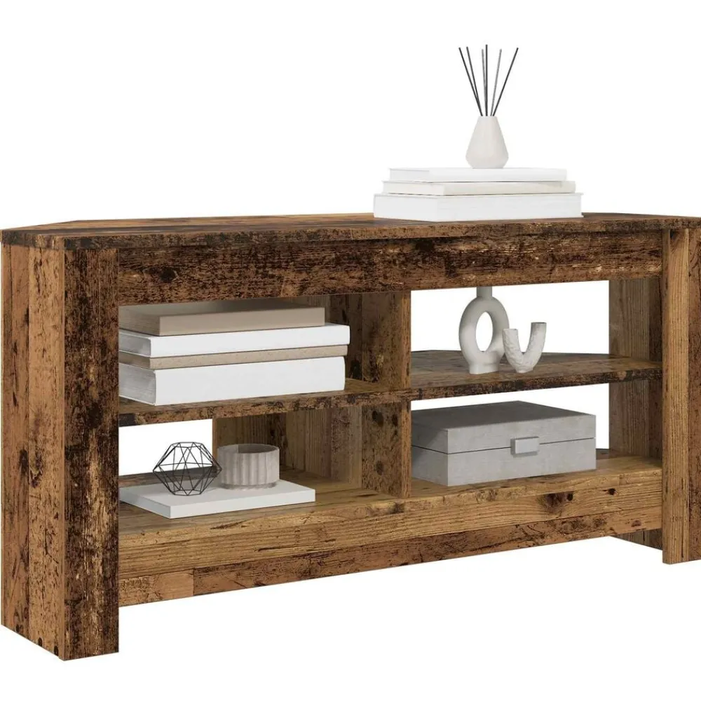 HoekTVKast 102 x 40,5 x 45 cm Bewerkt hout>vidaXL Outlet