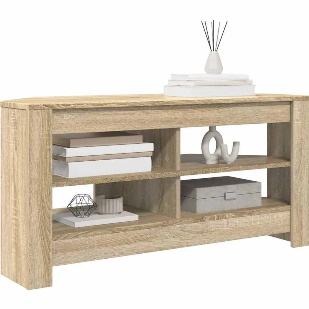 Tv-Meubels*vidaXL HoekTVKast 102 x 40,5 x 45 cm Bewerkt hout Sonoma eiken