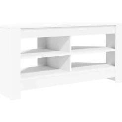 Tv-Meubels*vidaXL HoekTVKast 102 x 40,5 x 45 cm Bewerkt hout Wit
