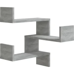 Boekenkasten & Wandplanken*vidaXL Hoekwandschap 40x40x50 cm bewerkt hout eikenkleur Grijs sonoma