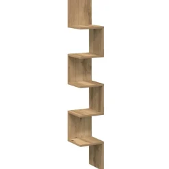 Boekenkasten & Wandplanken*vidaXL Hoekwandschap 20x20x127,5 cm bewerkt hout artisanaal eiken artisanaal eikenkleurig