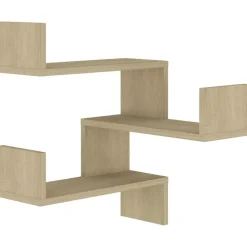 Boekenkasten & Wandplanken*vidaXL Hoekwandschap 40x40x50 cm bewerkt hout kleurig Sonoma eiken