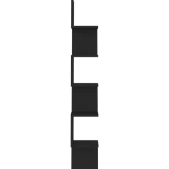 Boekenkasten & Wandplanken*vidaXL Hoekwandschap 20x20x127,5 cm bewerkt hout Zwart