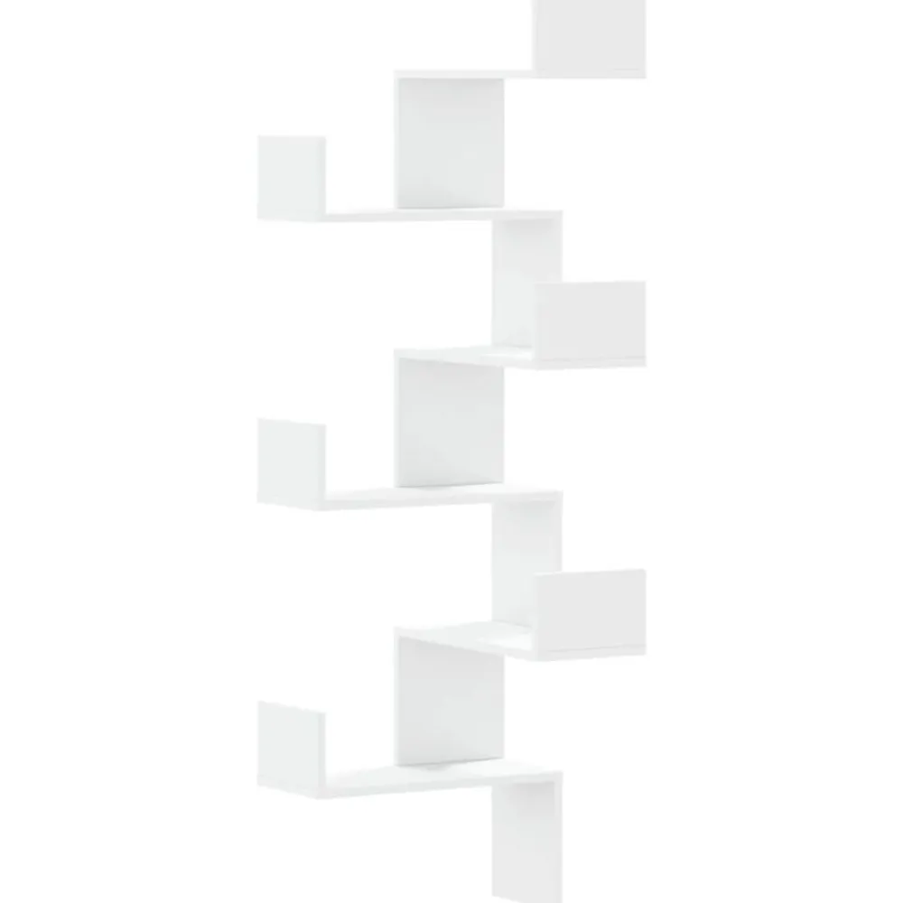 Hoekwandschap 45x45x147 cm bewerkt hout>vidaXL Online