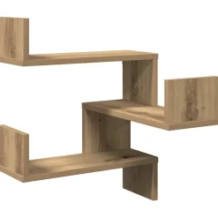 Boekenkasten & Wandplanken*vidaXL Hoekwandschap 40x40x49,5 cm bewerkt hout artisanaal eiken artisanaal eikenkleurig
