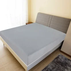 Linnengoed*vidaXL Hoeslaken jersey 90x200 cm katoen Grijs