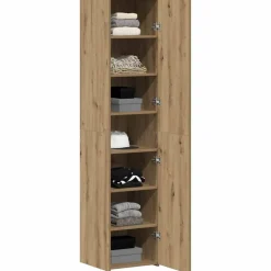 Kasten & Opbergmeubelen*vidaXL Hoge kast Artisan Eiken 40 x 42,5 x 185 cm artisanaal eikenkleurig