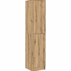 Kasten & Opbergmeubelen*vidaXL Hoge kast Artisan Eiken 35 x 39 x 168 cm artisanaal eikenkleurig