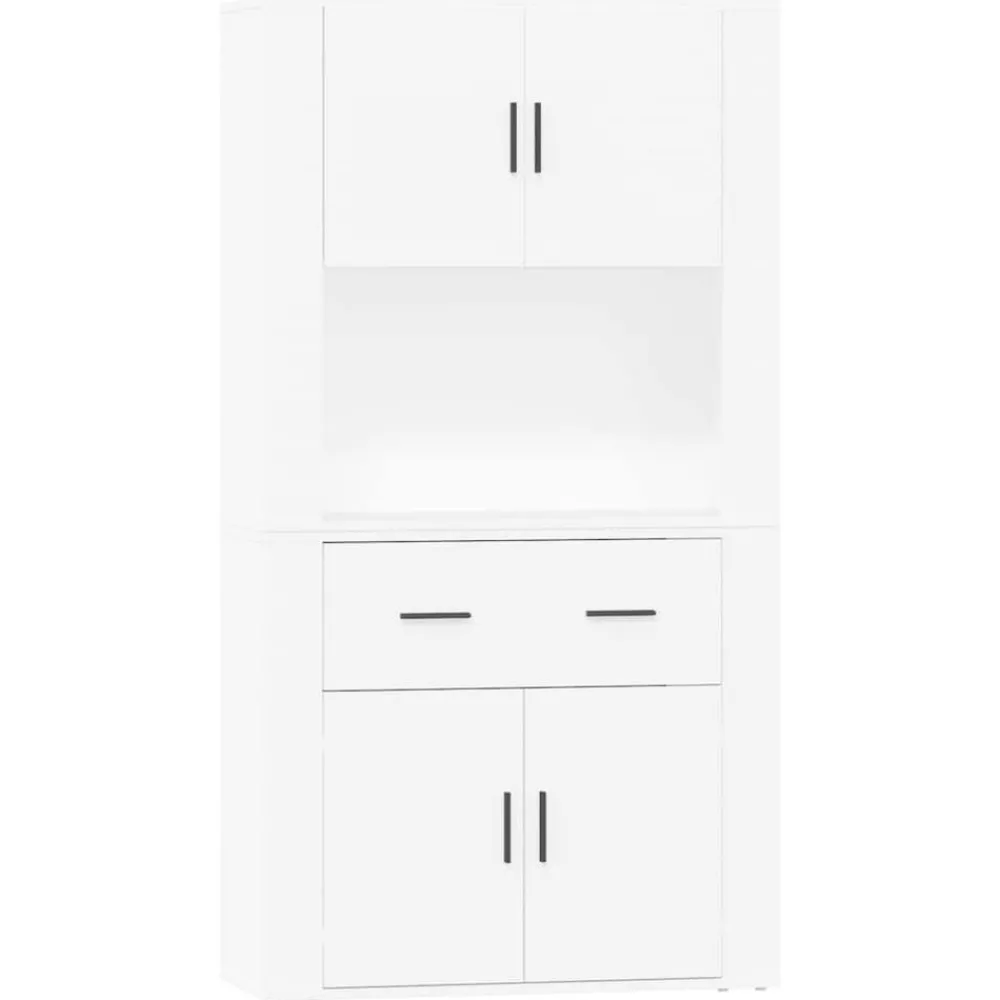 Hoge kast bewerkt hout>vidaXL Outlet