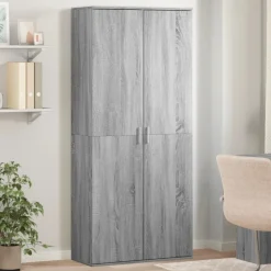 Hoge kast 80x35x180 cm bewerkt hout eikenkleurig>vidaXL Hot