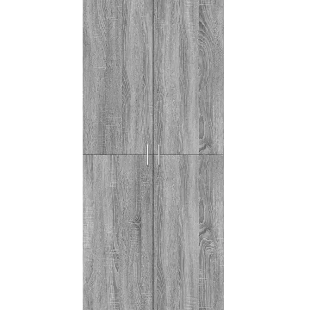 Hoge kast 80x35x180 cm bewerkt hout eikenkleurig>vidaXL Hot