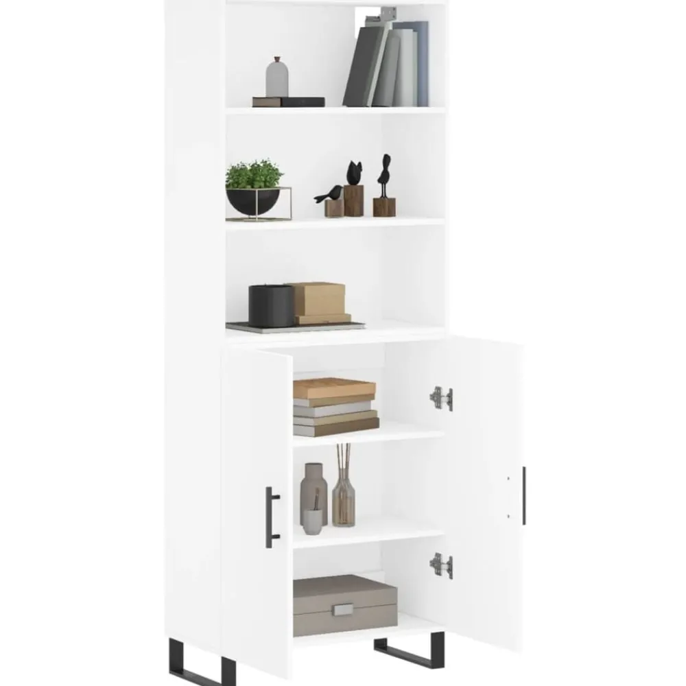 Hoge kast 69,5x34x180 cm bewerkt hout>vidaXL