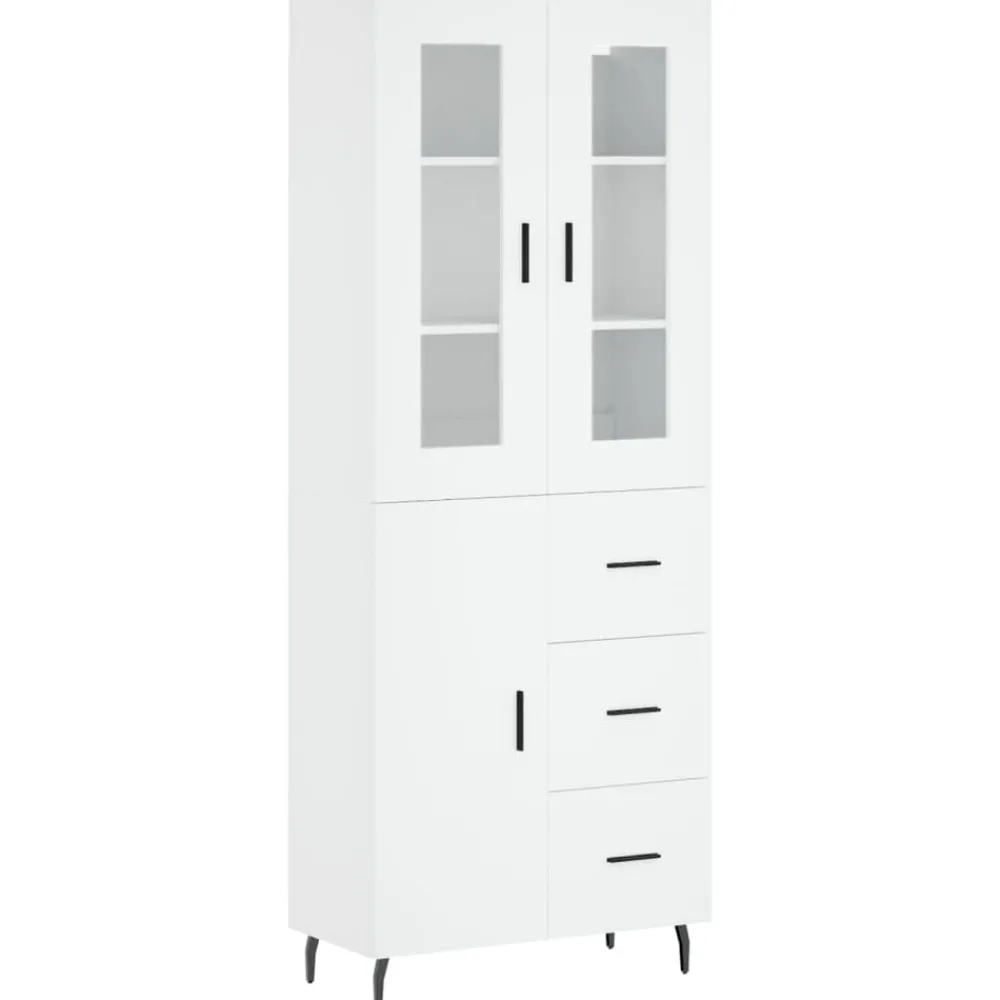 Hoge kast 69,5x34x180 cm bewerkt hout>vidaXL Best
