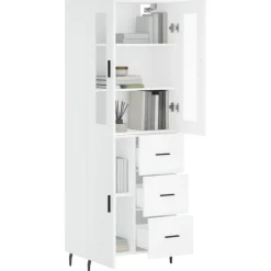 Hoge kast 69,5x34x180 cm bewerkt hout><noscript><img width=