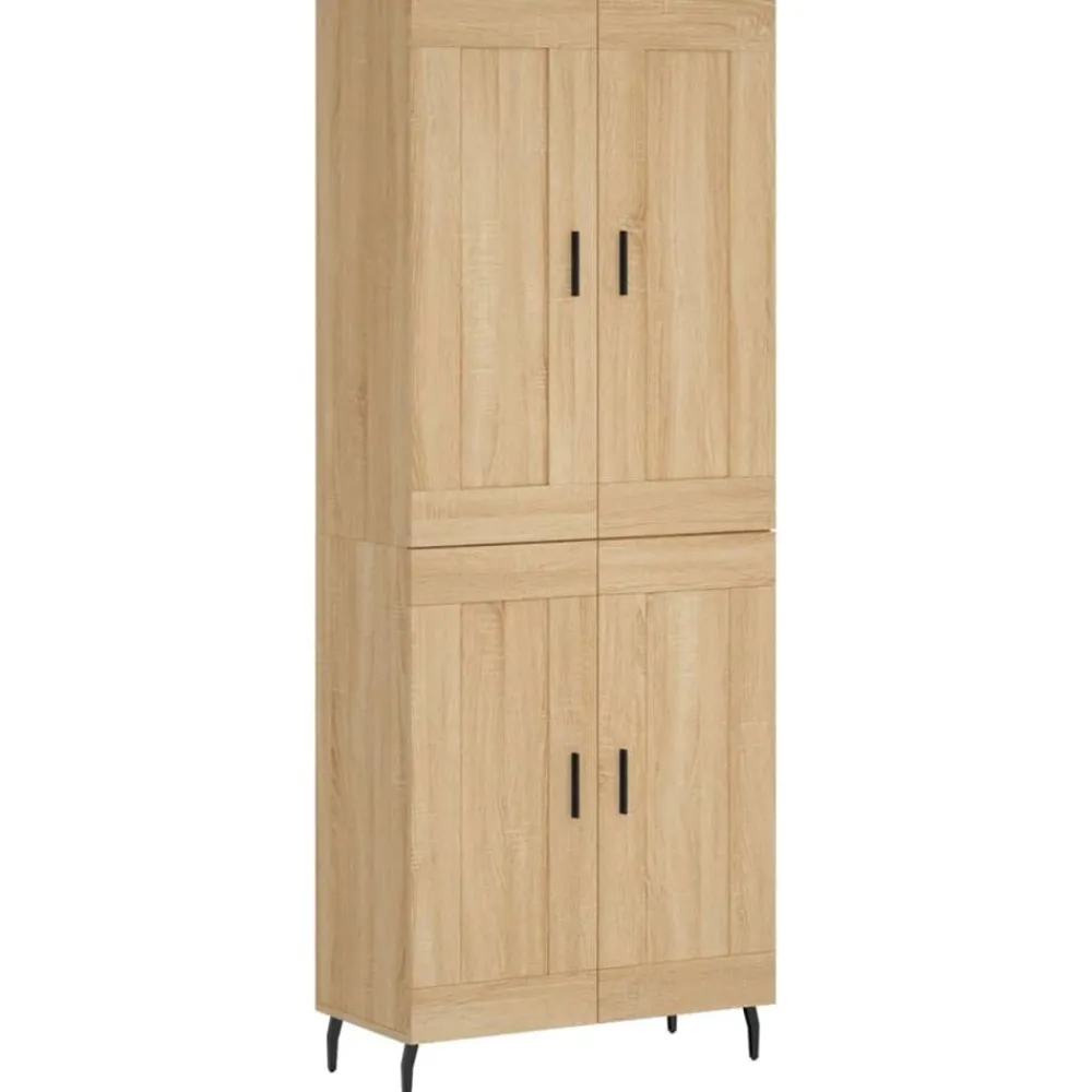 Hoge kast 69,5x34x180 cm bewerkt hout kleurig>vidaXL