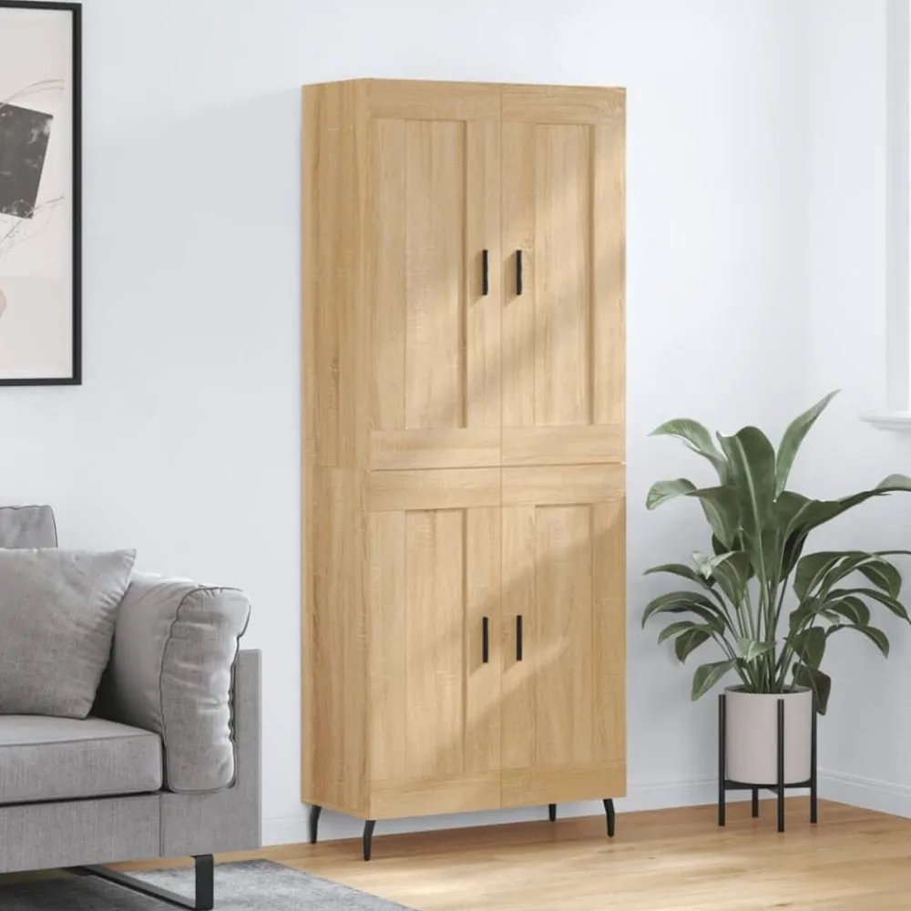 Hoge kast 69,5x34x180 cm bewerkt hout kleurig>vidaXL