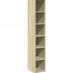 Kasten & Opbergmeubelen*vidaXL Hoge kast 30x41x185 cm bewerkt hout kleurig Sonoma eiken
