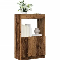 Boekenkasten & Wandplanken*vidaXL Hoge kast 63x33x100 cm bewerkt hout kleurig Oud hout