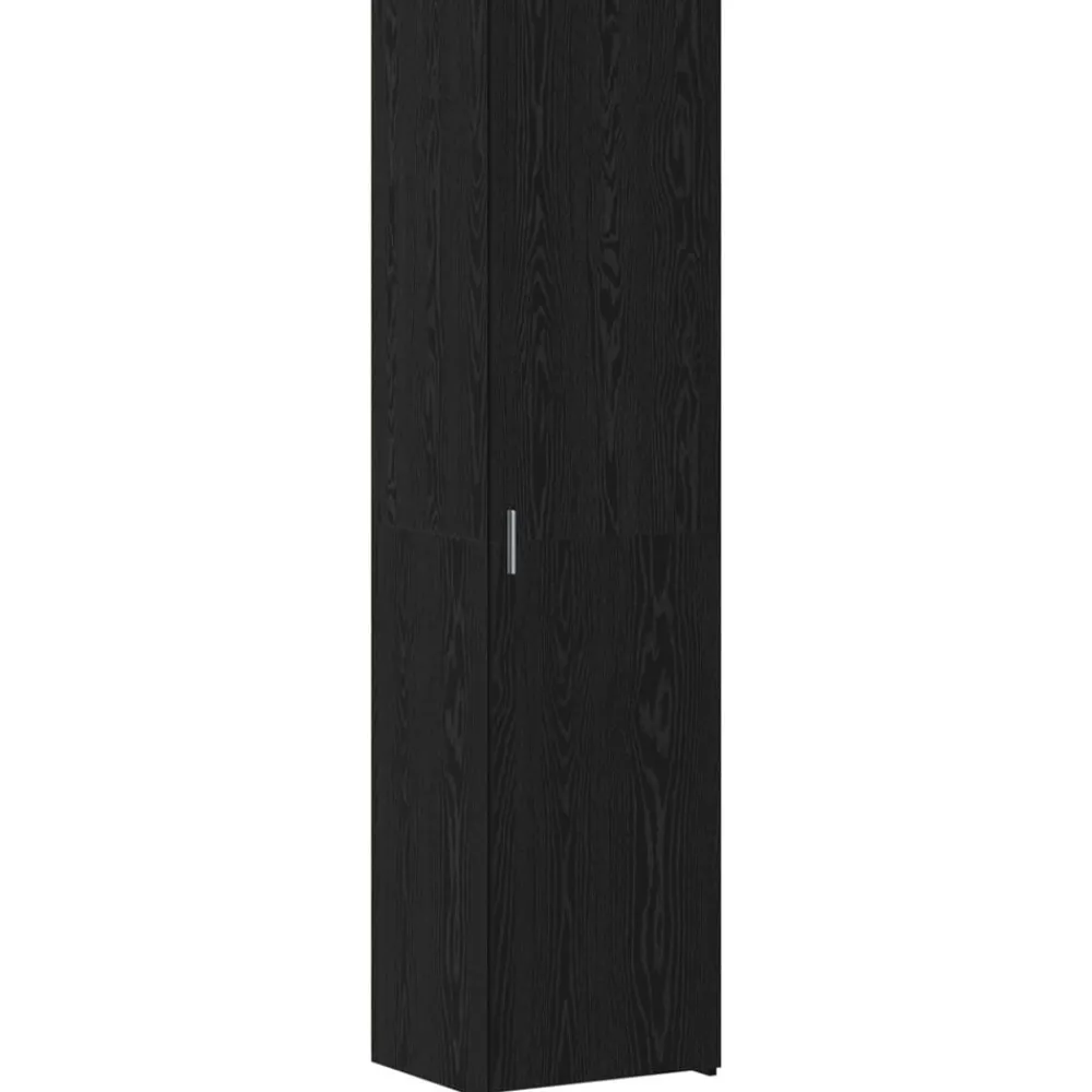 Kasten & Opbergmeubelen*vidaXL Hoge kast 45 x 42,5 x 185 cm Zwart eiken