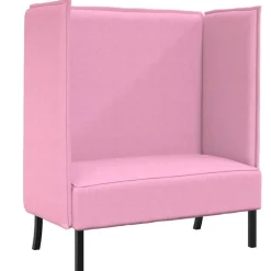 Banken*vidaXL Hoge Rug Bank 101cm Stof Roze