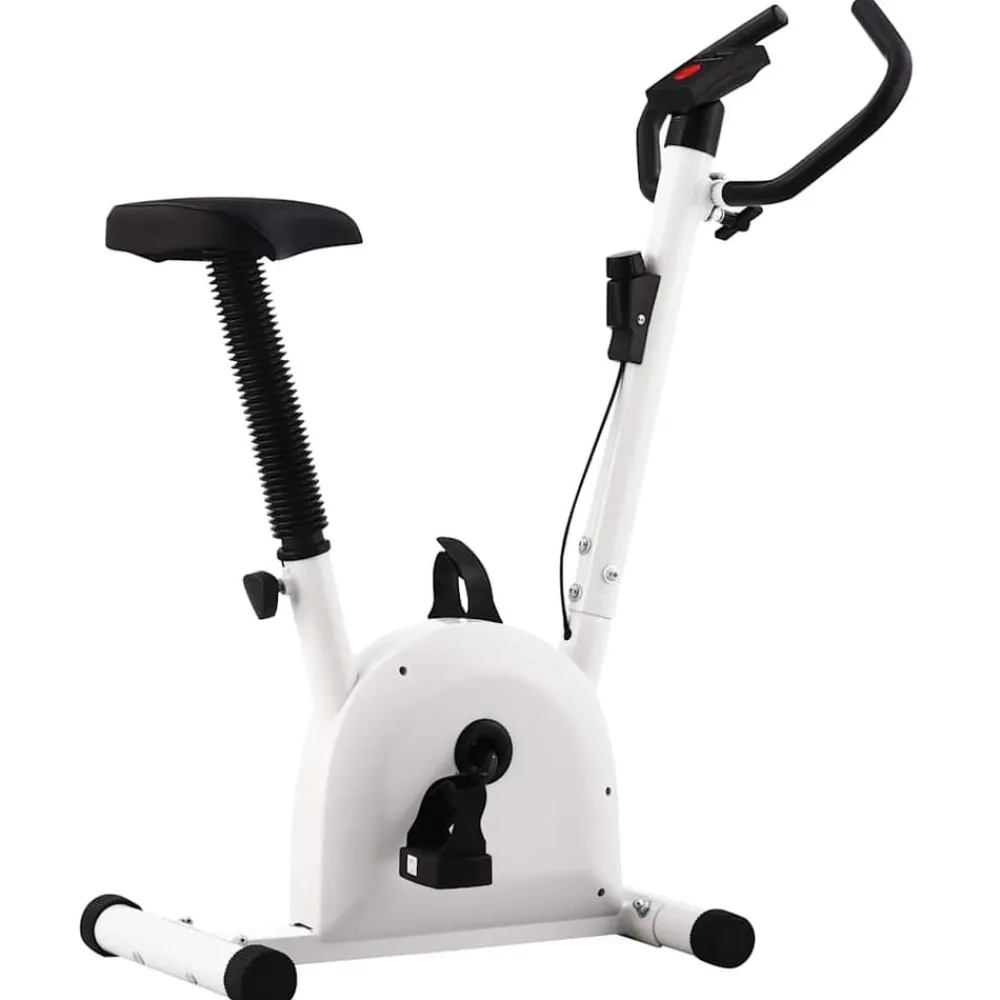 Fitness*vidaXL Hometrainer met bandweerstand Wit