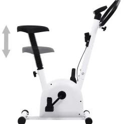 Fitness*vidaXL Hometrainer met bandweerstand Wit