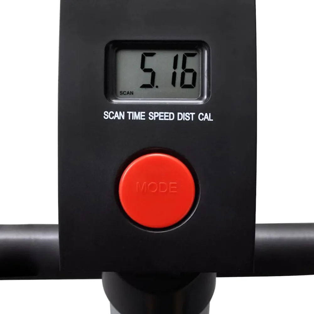Fitness*vidaXL Hometrainer met zadel Zwart