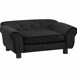 Huisdierbenodigdheden*vidaXL Hondenbank 72x45x30 cm pluche Zwart