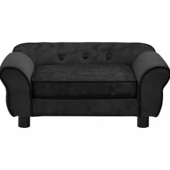 Huisdierbenodigdheden*vidaXL Hondenbank 72x45x30 cm pluche Zwart