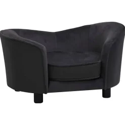 Hondenbank 69x49x40 cm pluche en kunstleer>vidaXL New
