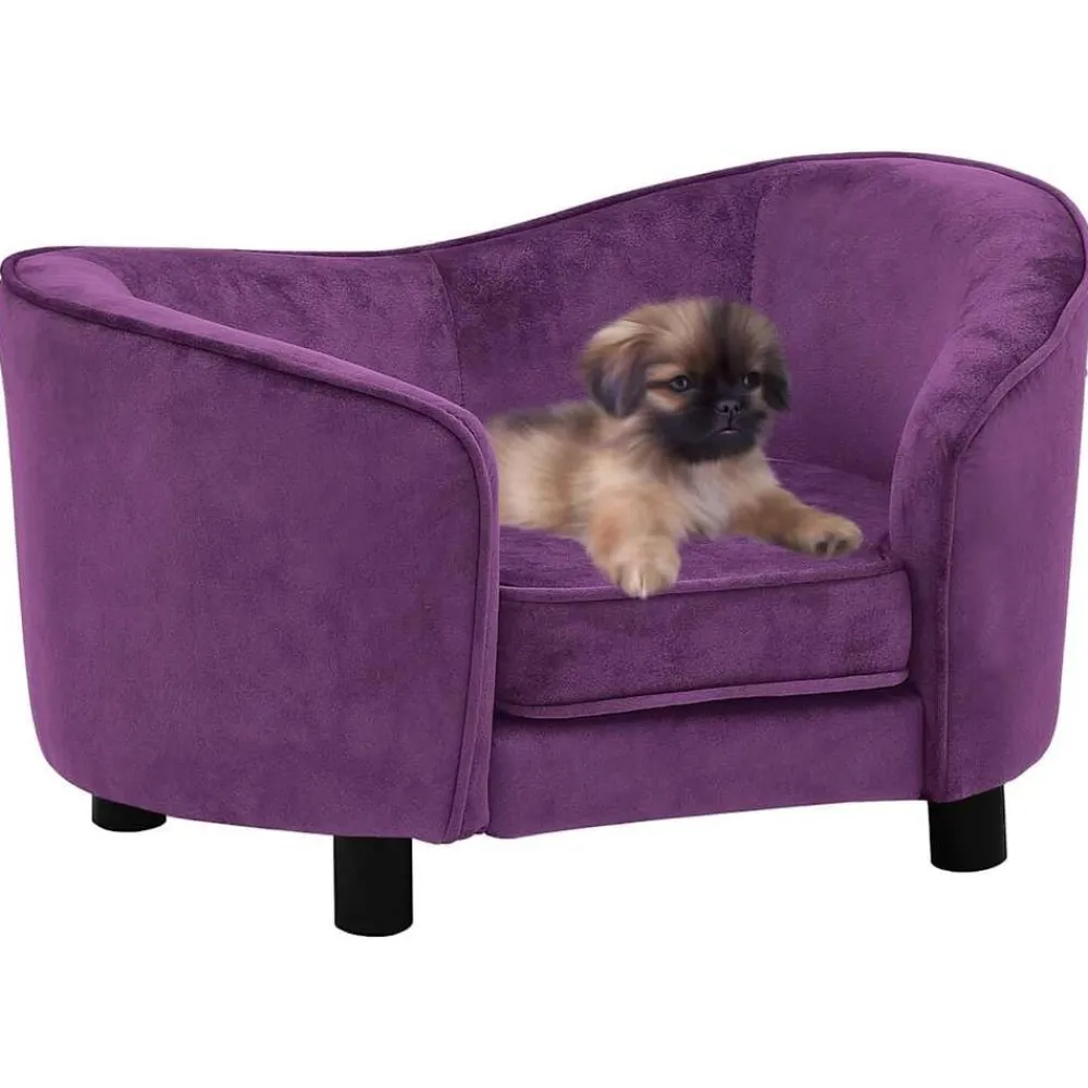 Hondenbank 69x49x40 cm pluche>vidaXL New