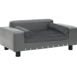 Hondenbank 81x43x31 cm pluche en kunstleer>vidaXL Discount