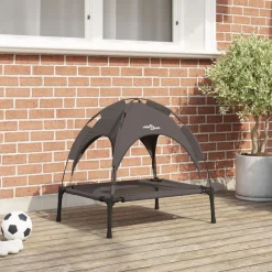 Huisdierbenodigdheden*vidaXL Hondenbed 62 x 48 x 61 cm Staal Bruin