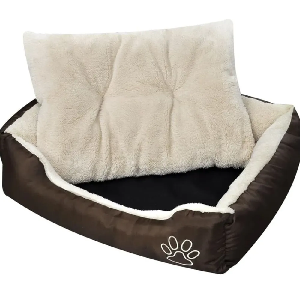 Huisdierbenodigdheden*vidaXL Hondenbed bruin en beige XXL